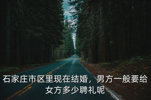 石家莊元氏彩禮一般給多少,石家莊藁城彩禮一般多少錢