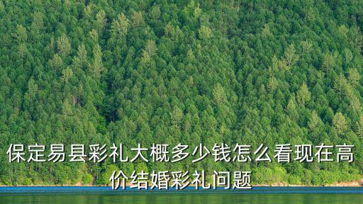 保定易縣彩禮大概多少錢怎么看現(xiàn)在高價(jià)結(jié)婚彩禮問(wèn)題