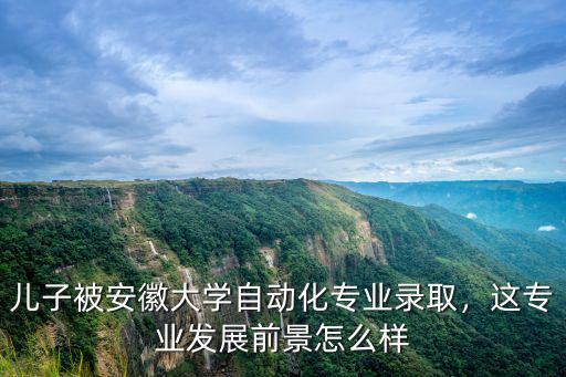 兒子被安徽大學自動化專業錄取，這專業發展前景怎么樣