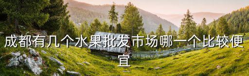 成都溫江哪里有蔬菜批發(fā)市場,成都有幾個水果批發(fā)市場