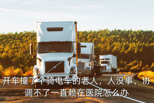 武漢開車撞騎電動車人怎么辦,開車撞了個騎電車的老人