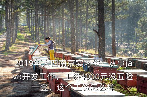 2019年大四南京實習生，從事java開發工作，工資4000元沒五險一金，這個工資怎么樣