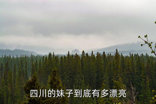 四川的妹子到底有多漂亮