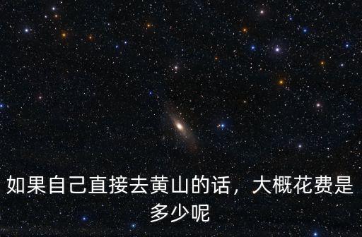自己去黃山需要多少錢,一家六口去黃山要多少錢