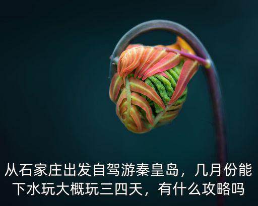 從石家莊出發自駕游秦皇島，幾月份能下水玩大概玩三四天，有什么攻略嗎