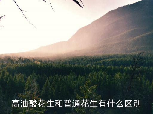 高油酸花生和普通花生有什么區別