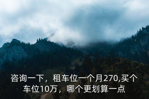 秦皇島車位出租多少錢一個月,大家租停車多少錢一個月