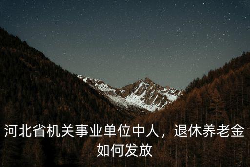 河北省事業(yè)單位干部退休金是多少,河北省機(jī)關(guān)事業(yè)單位中人