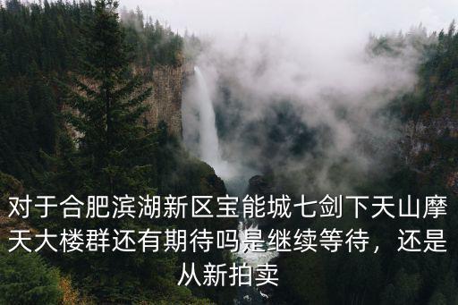 對于合肥濱湖新區(qū)寶能城七劍下天山摩天大樓群還有期待嗎是繼續(xù)等待，還是從新拍賣