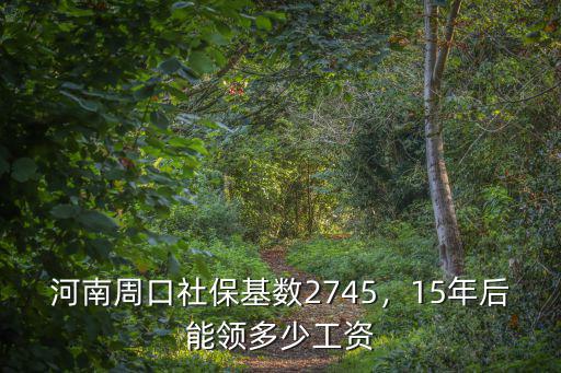 鄭州社保基數2745元退休能領多少,河南周口社保基數2745