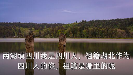 四川籍貫是哪里,祖籍是哪里的呢
