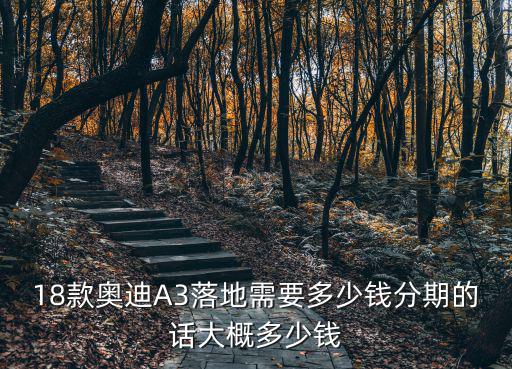 安徽淮南奧迪a3多少錢落地,分期的話大概多少錢