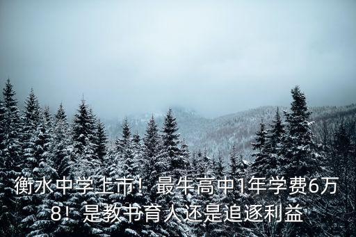 衡水匯龍中學學費多少6,衡水中學學費是多少