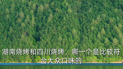 湖南燒烤和四川燒烤，哪一個是比較符合大眾口味的
