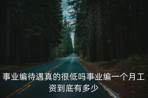 銅陵市事業編工資多少,事業編一個月工資到底有多少