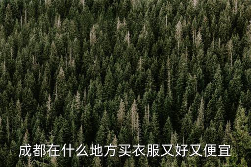 成都給小孩買衣服去哪里,給孩子買衣服