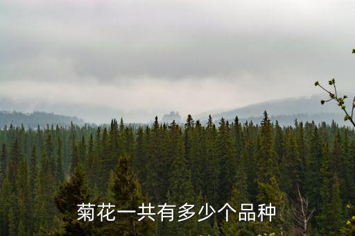 菊花一共有多少個品種