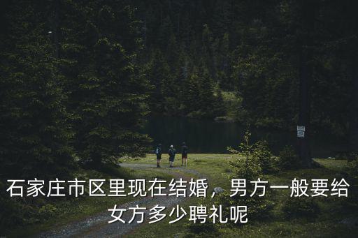 石家莊市區(qū)里現(xiàn)在結(jié)婚，男方一般要給女方多少聘禮呢