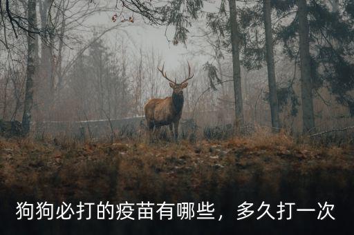 狗狗必打的疫苗有哪些，多久打一次