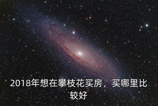 2018年想在攀枝花買房，買哪里比較好