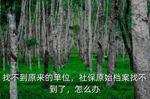 武漢市個人檔案找不到了怎么辦,但個人招工檔案找不到了
