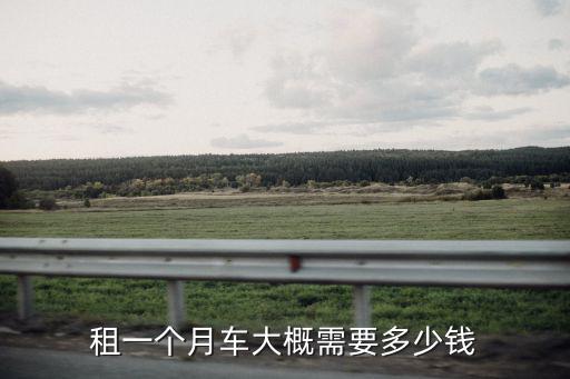 租一個月車大概需要多少錢