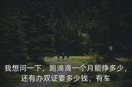 唐山滴滴辦雙證下來多少錢,還有辦雙證要多少錢
