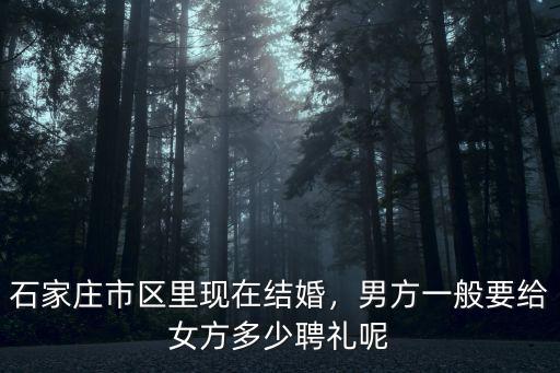 石家莊結婚隨禮一般多少,結婚彩禮一般需要準備多少
