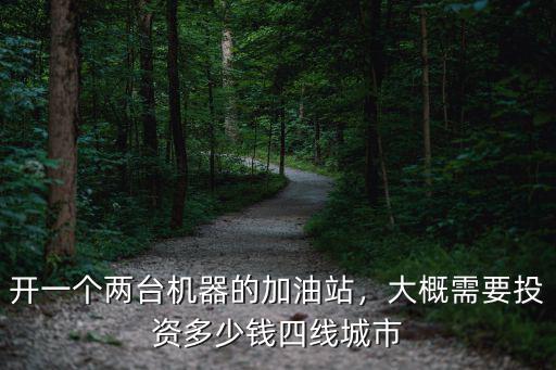 開一個兩臺機器的加油站，大概需要投資多少錢四線城市