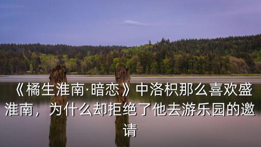 《橘生淮南·暗戀》中洛枳那么喜歡盛淮南，為什么卻拒絕了他去游樂(lè)園的邀請(qǐng)