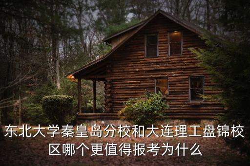 東北大學秦皇島分校和大連理工盤錦校區哪個更值得報考為什么