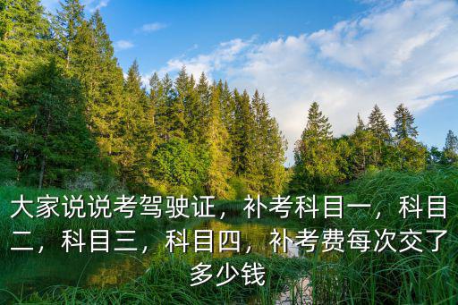 河北科2補考費多少錢,補考費每次交了多少錢
