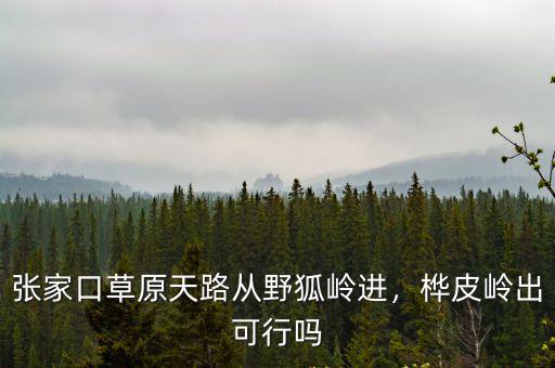 張家口崇禮到草原天路多少公里,張家口草原天路從野狐嶺進