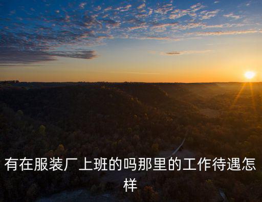 合肥的服裝廠的服裝廠工資多少,有在服裝廠上班的嗎