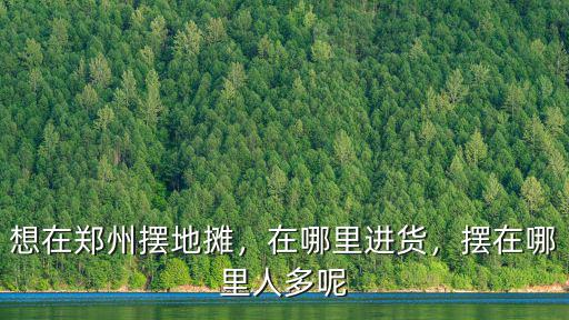 鄭州才秀人人在哪里,想在鄭州擺地攤