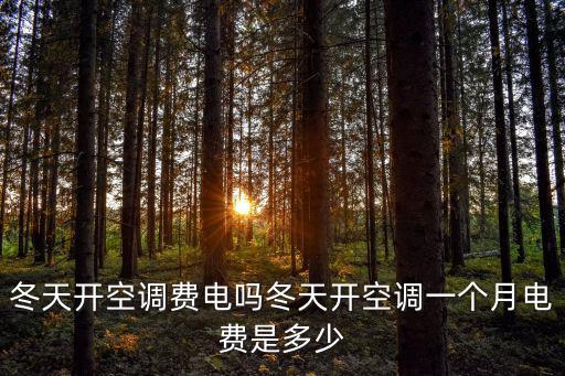冬天開空調費電嗎冬天開空調一個月電費是多少