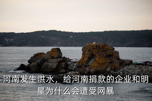 河南發(fā)生洪水，給河南捐款的企業(yè)和明星為什么會(huì)遭受網(wǎng)暴