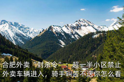 合肥有多少外賣騎手,外賣騎手有必要長期干嗎