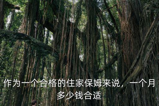 合肥找住家保姆多少錢一個月,一個月多少錢合適