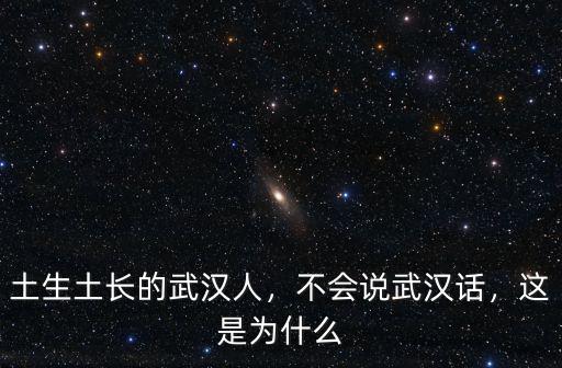 土生土長的武漢人，不會說武漢話，這是為什么
