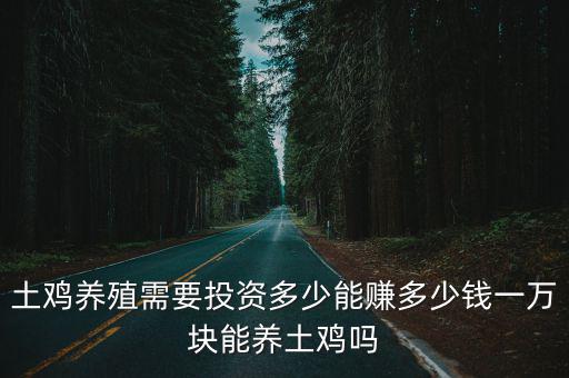 土雞養殖需要投資多少能賺多少錢一萬塊能養土雞嗎