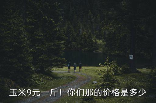玉米9元一斤！你們那的價格是多少