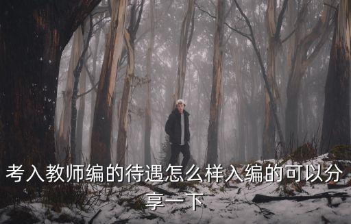 考入教師編的待遇怎么樣入編的可以分享一下