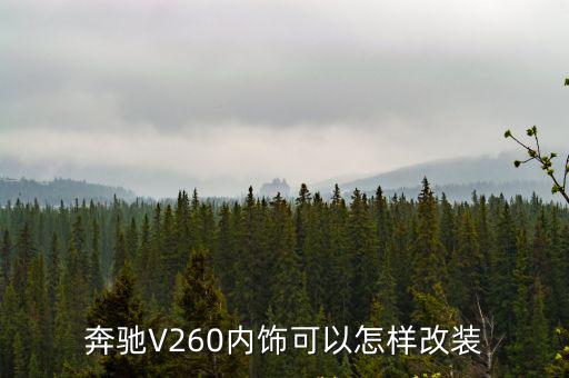 奔馳V260內飾可以怎樣改裝