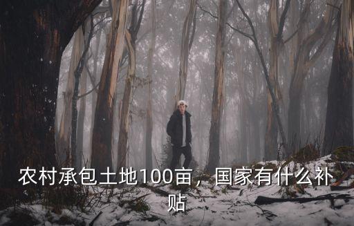 河北承包土地多少畝有補貼,農村承包土地100畝