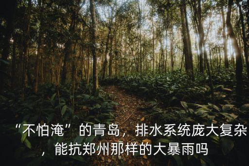 “不怕淹”的青島，排水系統龐大復雜，能抗鄭州那樣的大暴雨嗎