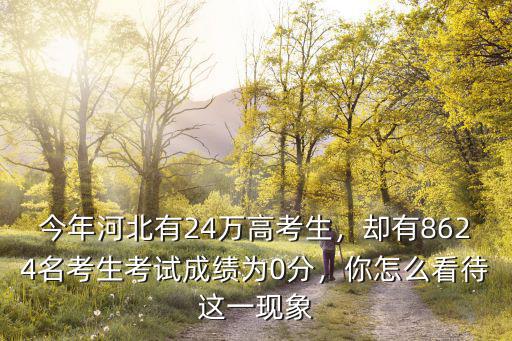 2017年河北有多少考生,今年河北有24萬高考生