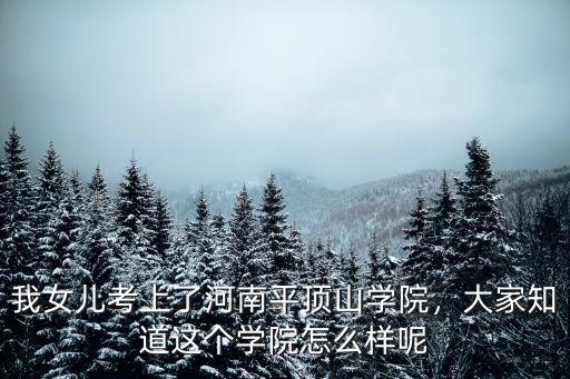 平頂山藝術學院怎么樣,大家知道這個學院怎么樣呢