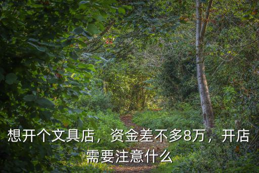 想開個文具店，資金差不多8萬，開店需要注意什么