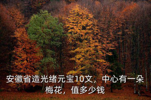 安徽省造光緒元寶10文，中心有一朵梅花，值多少錢